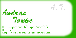 andras tompe business card